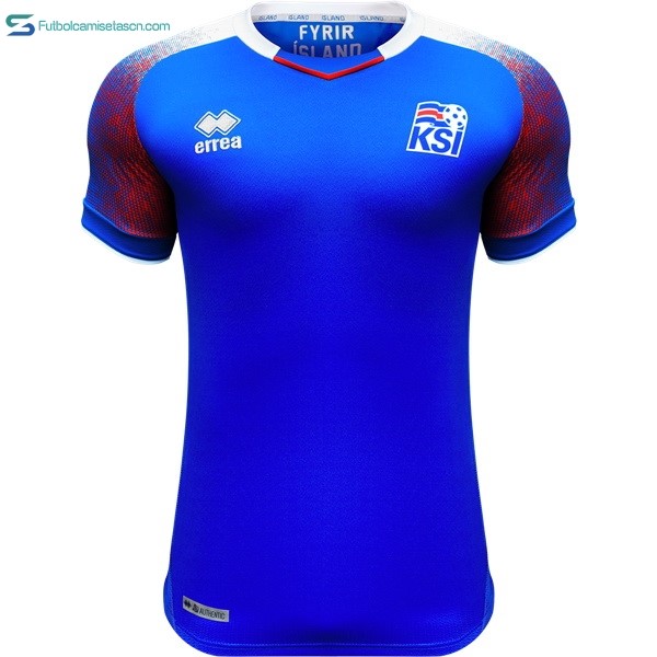 Camiseta Islandia 1ª 2018 Azul